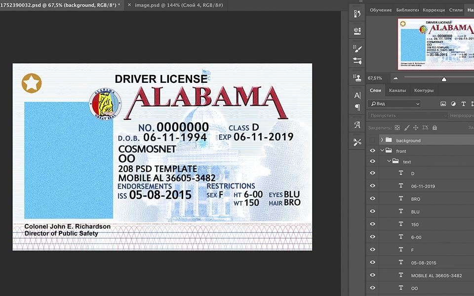 Alabama Driver License USA
