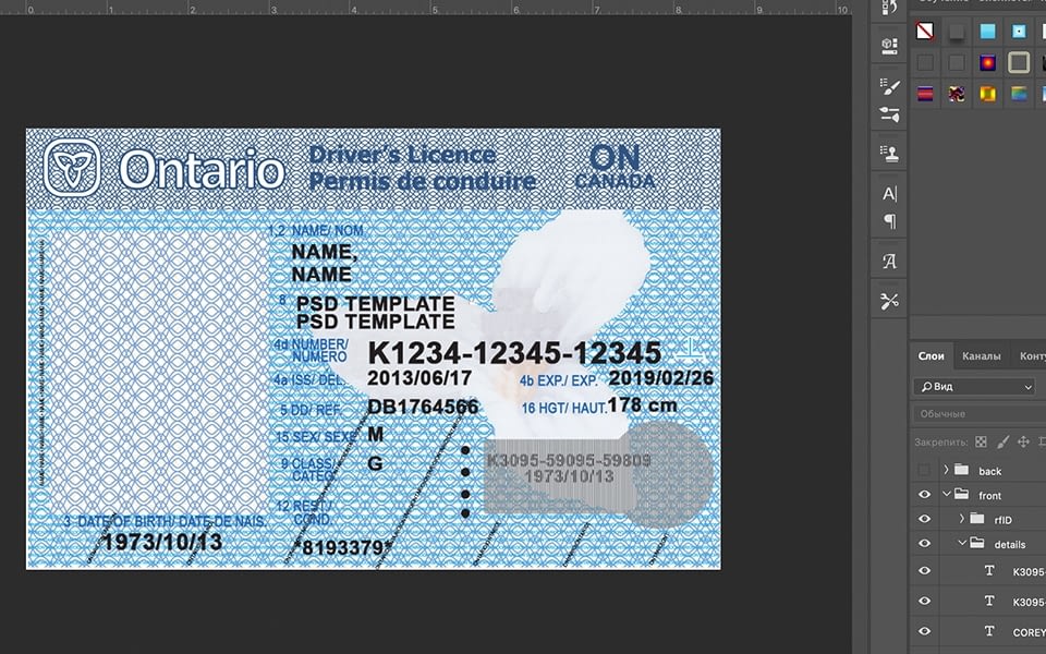 Ontario Driver License Canada